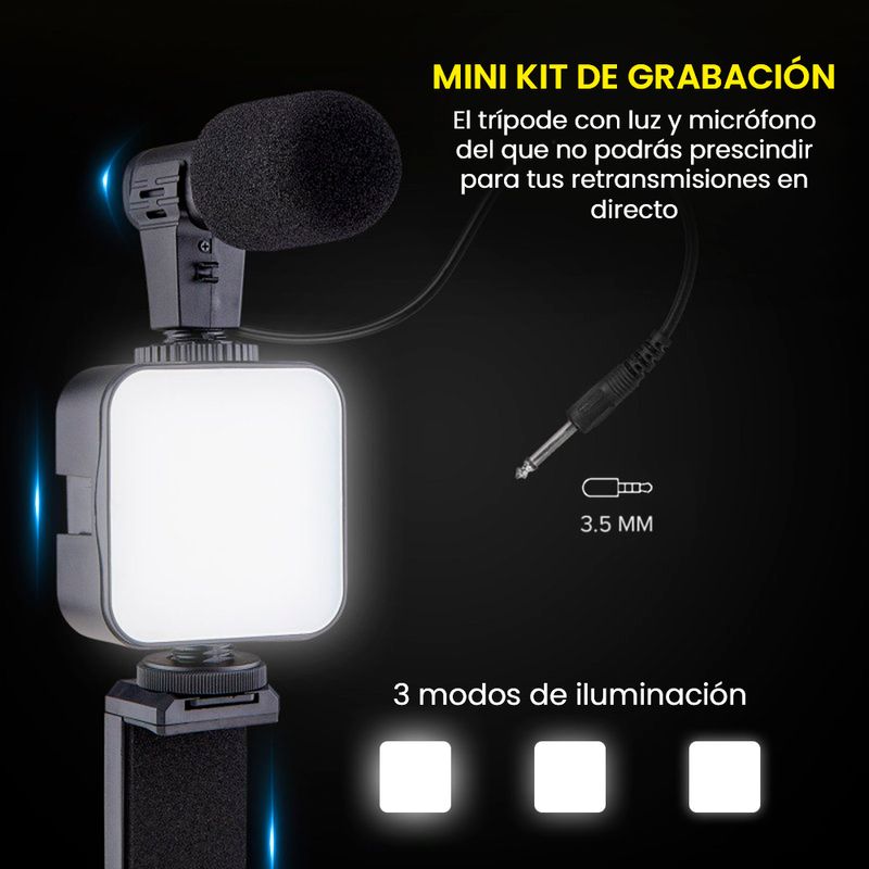 Kit de Vídeo profesional (Trípode  para celular)