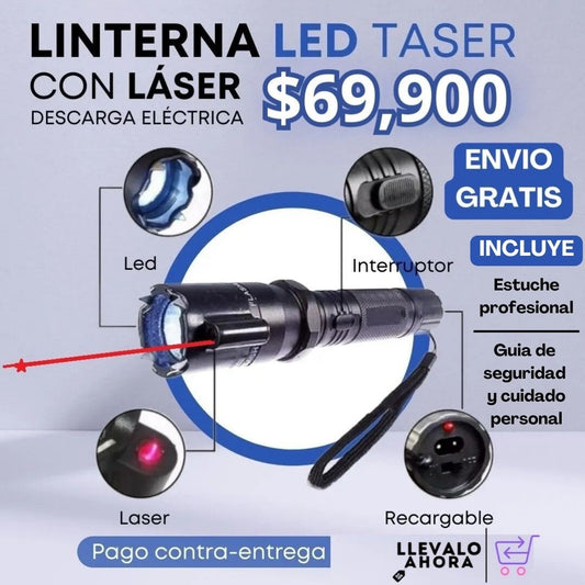 ProtecLux 5000™ - Linterna Taser Recargable de Alta Calidad